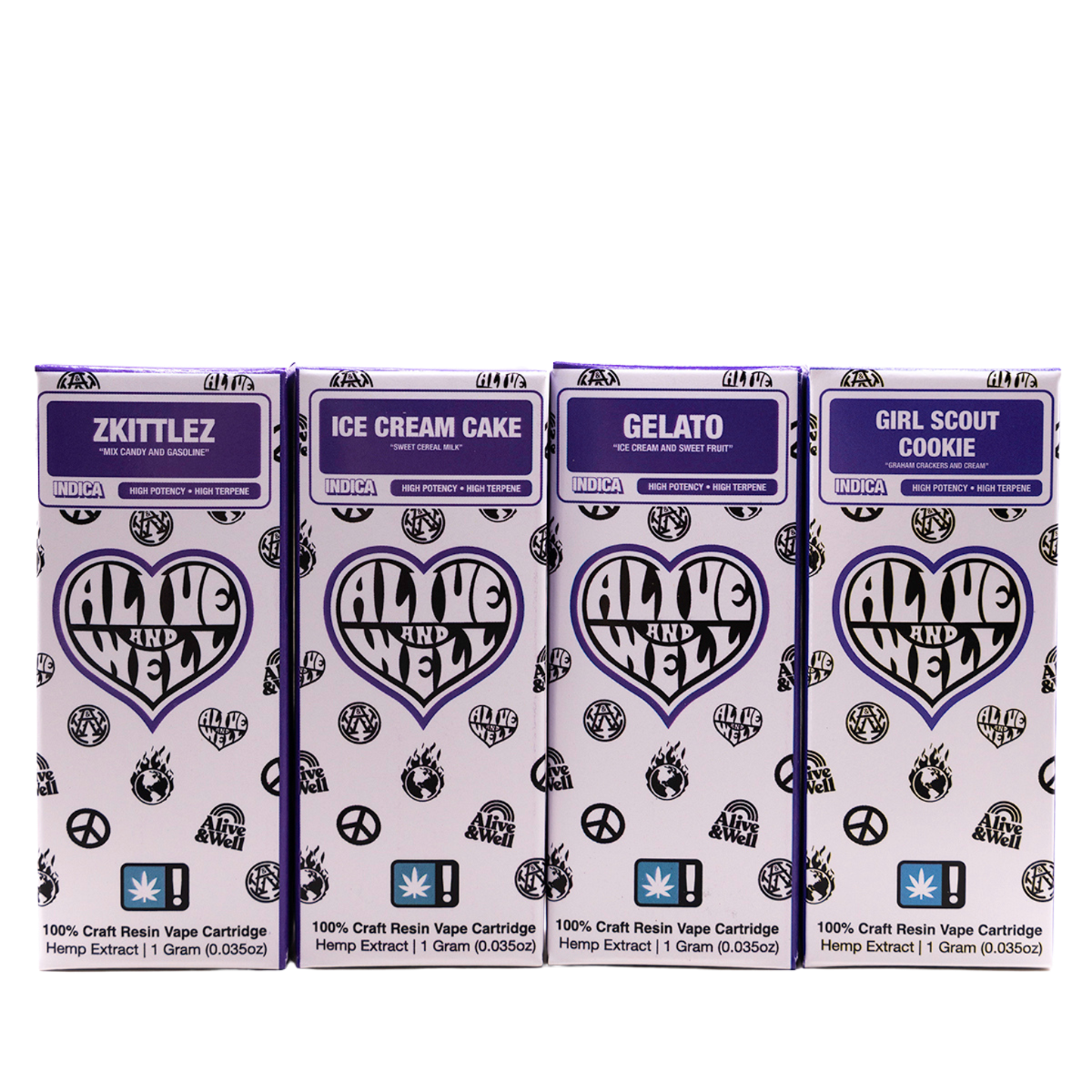 Alive and Well THCA Live Resin 510 Vape Cart - 1 Gram