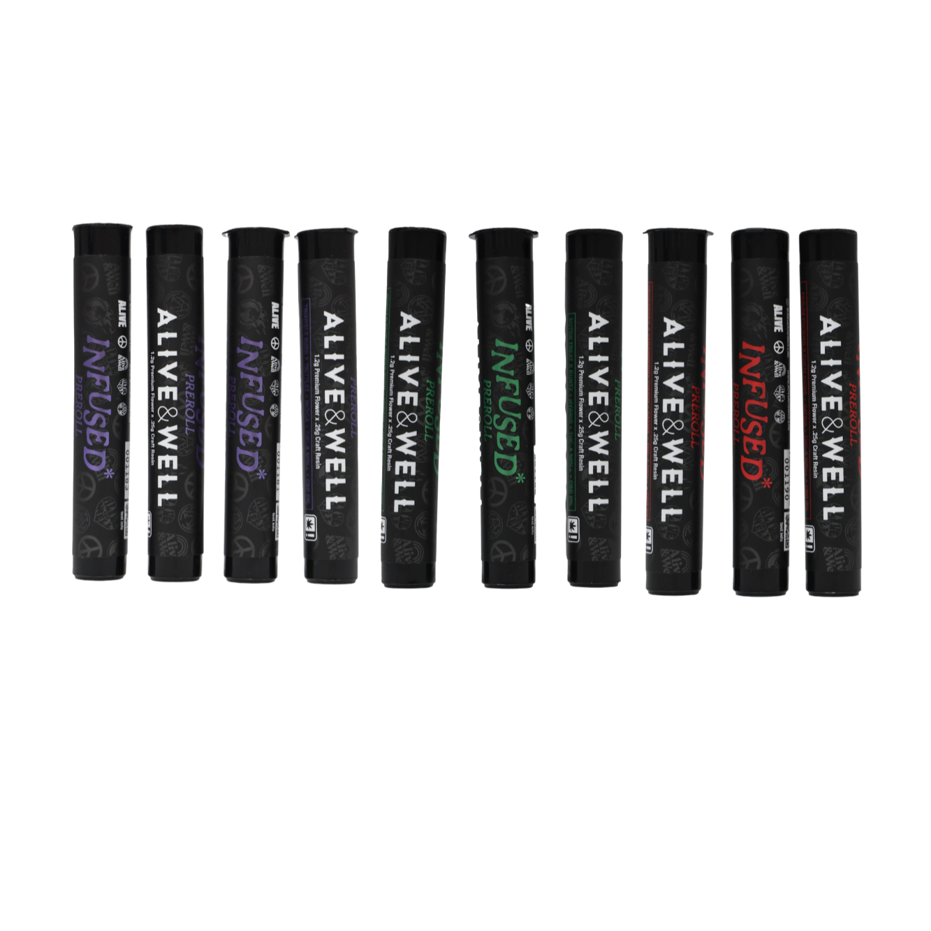 Alive and Well THCA Flower Live Resin Infused Pre Roll - 1.2g Premium Flower + .25 Craft Resin -