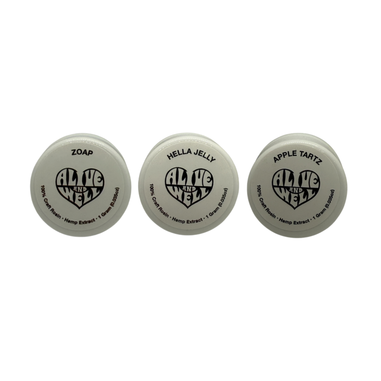 Alive and Well THCA Rosin Concentrate Dabs - 1 Gram