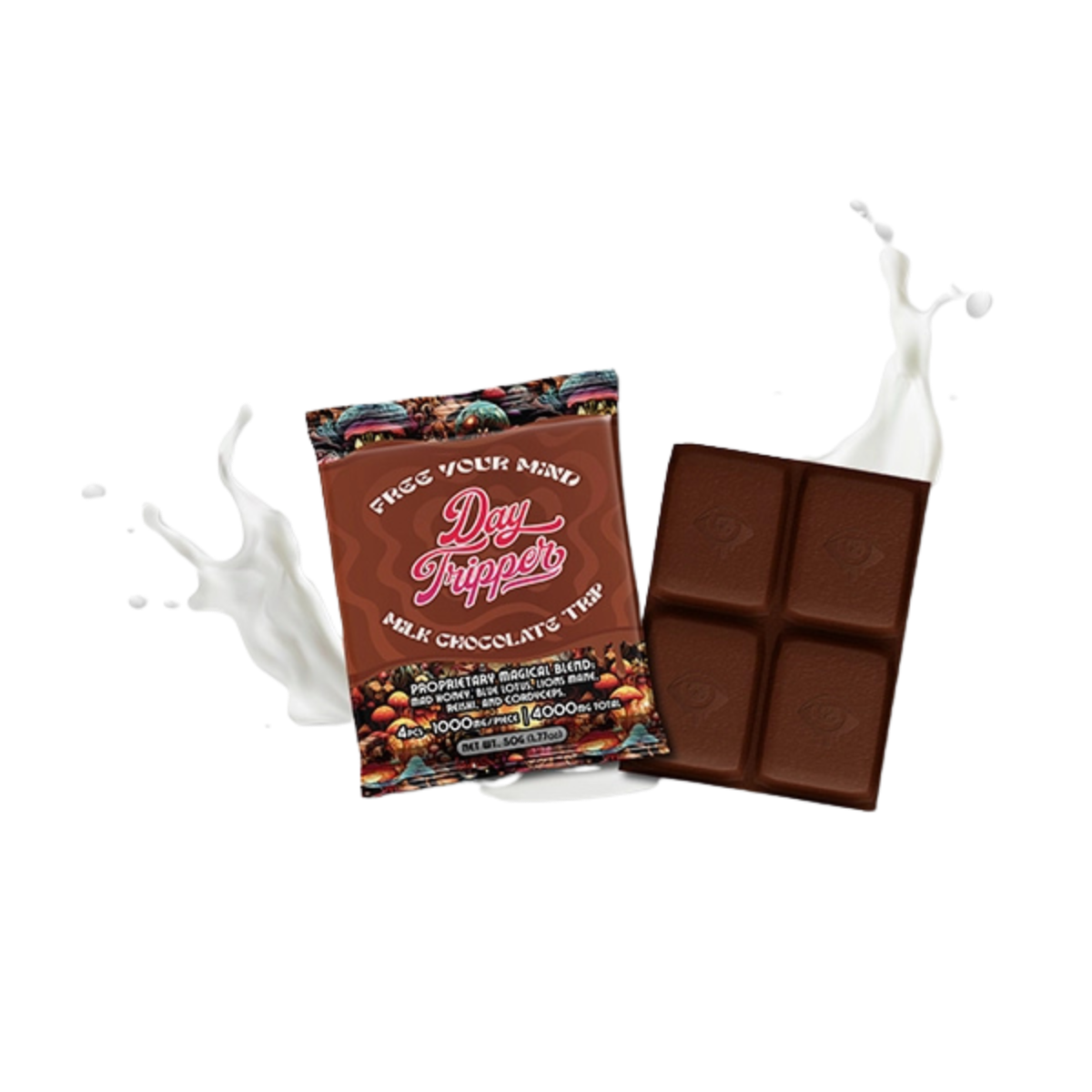 Daytripper Mushroom Chocolate Bar Milk Chocolate