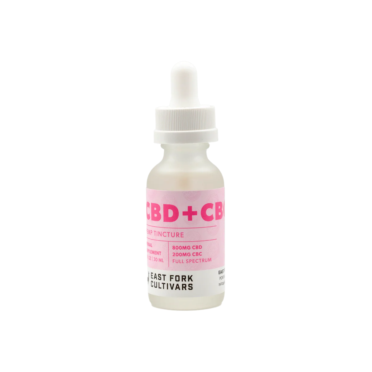 East Fork Cultivars Organic Full Spectrum Tincture 800mg CBD + 200mg CBC