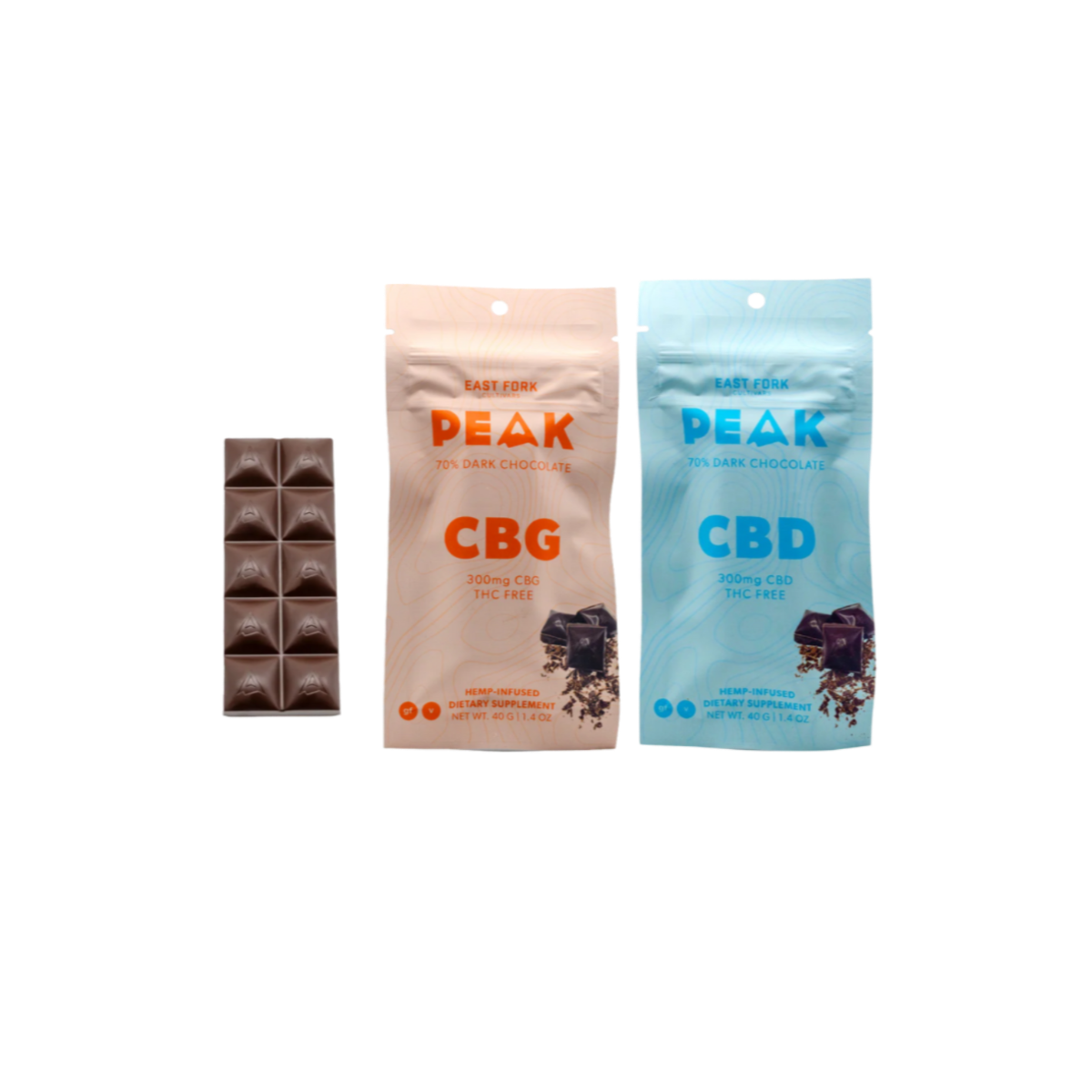 East Fork Cultivars - Chocolate Bar - 300mg - THC Free
