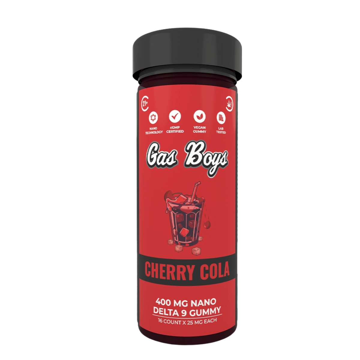 Gas Boys Nano Gummies Delta 9 THC 400mg - 16 Count x 25mg -