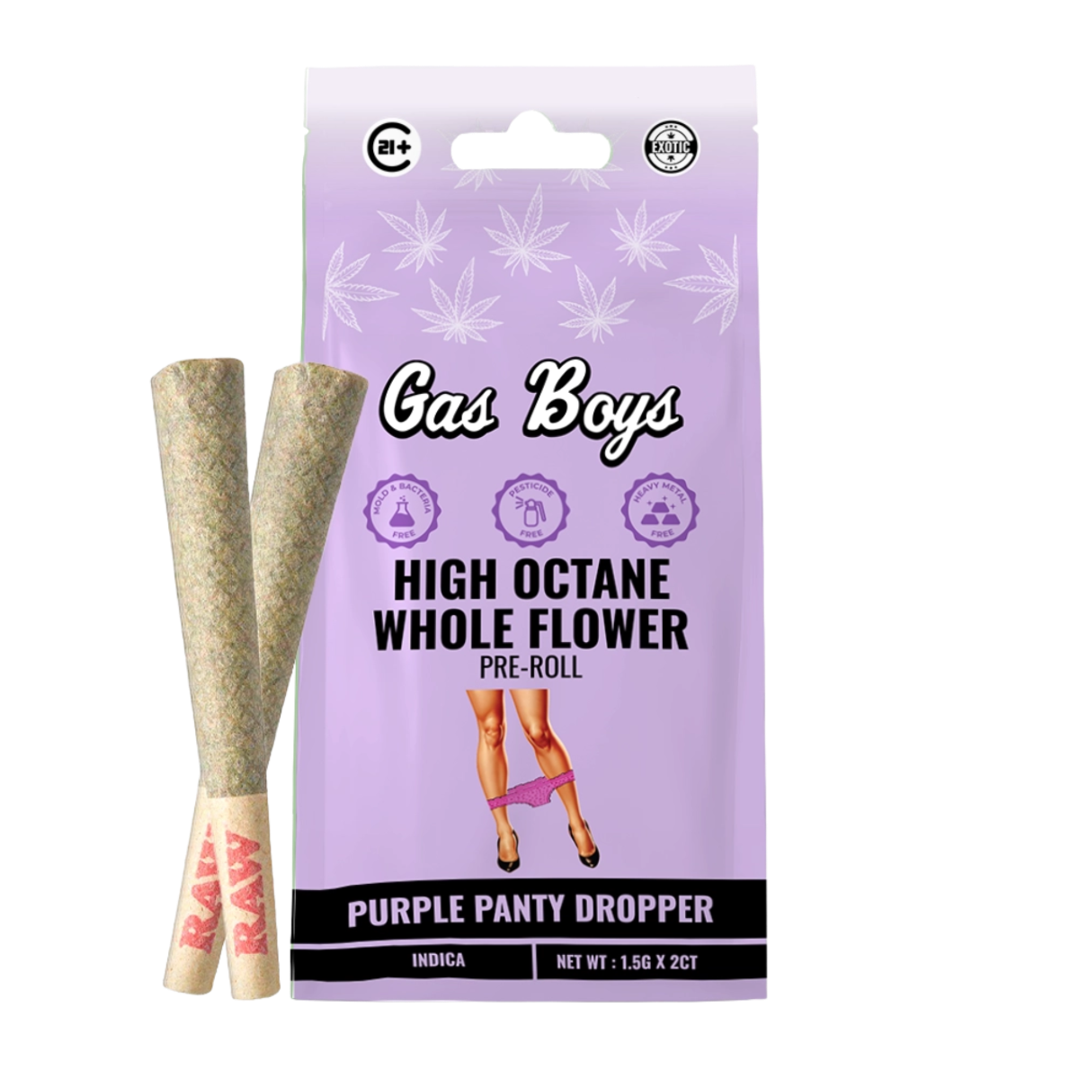 Gas Boys Whole Flower THCA Pre Roll 1.5 Grams x 2
