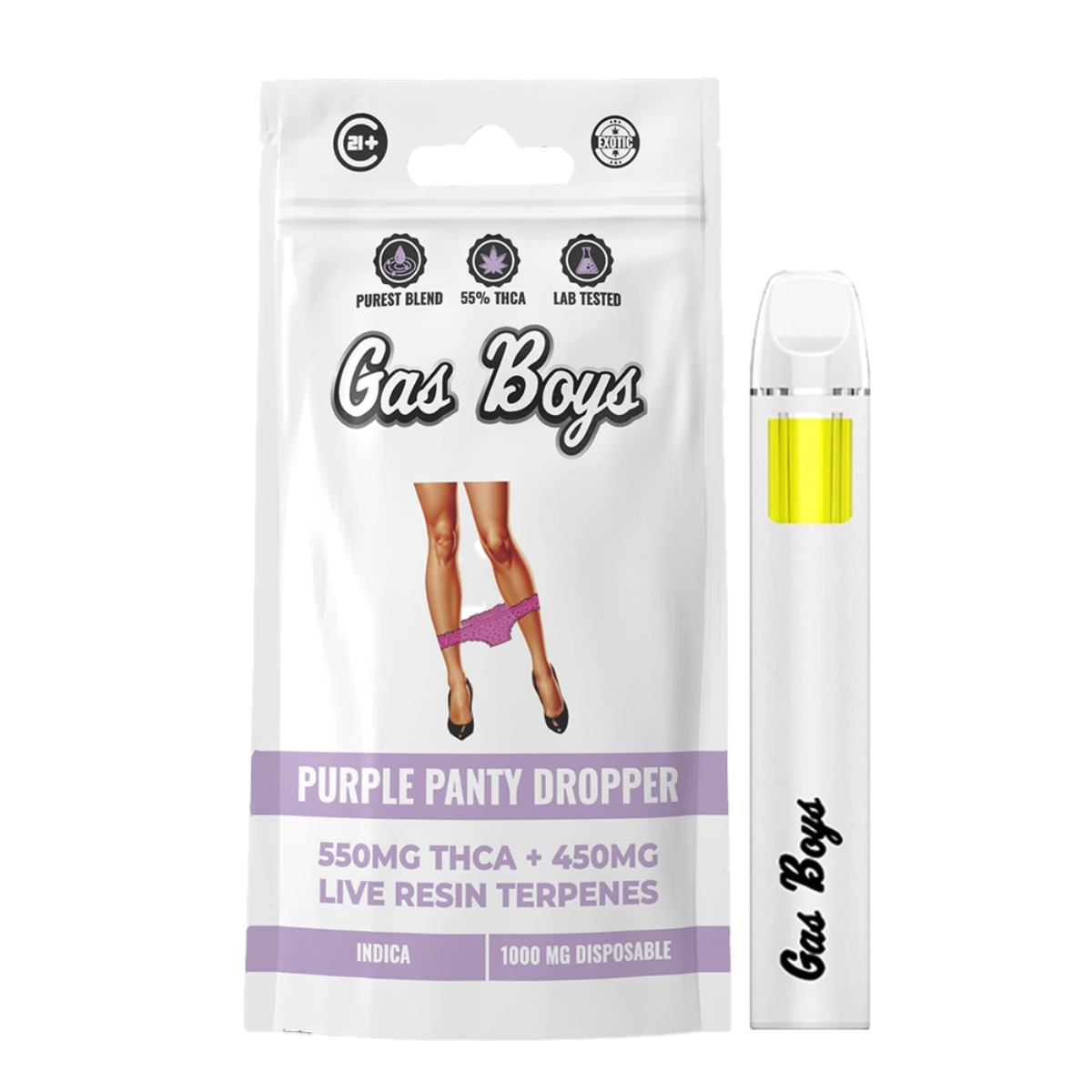 Gas Boys Disposable Vape THCA + Live Resin Terpenes - 1000mg