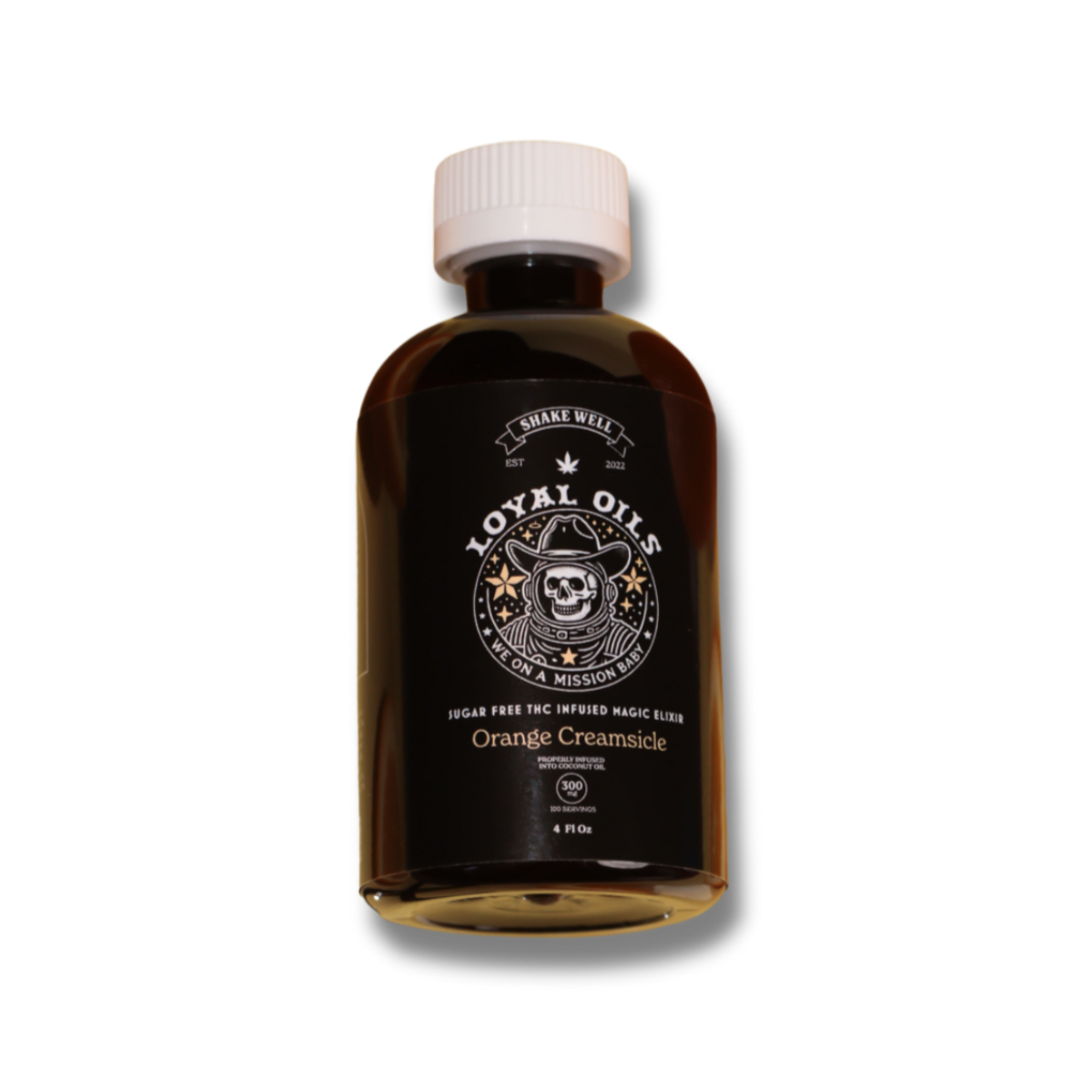 Loyal Oils Coconano Infused Delta 9 THC Sugar Free Magic Elixir Staple Flavors - 300mg Orange Creamsicle