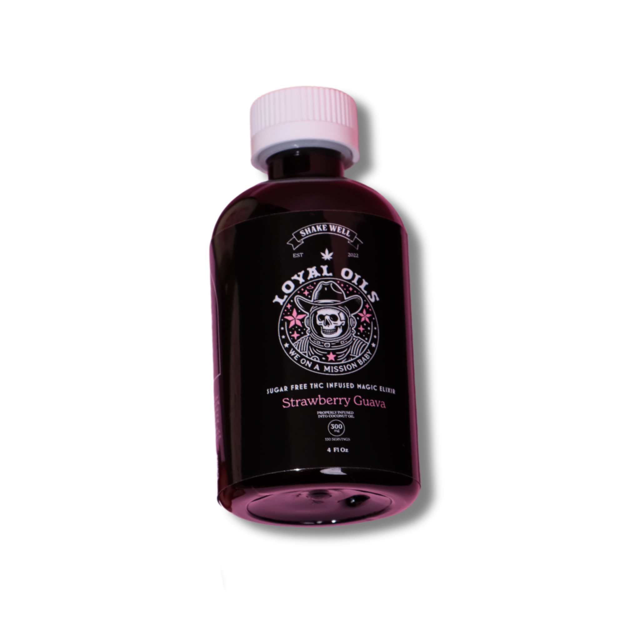 Loyal Oils Coconano Infused Delta 9 THC Sugar Free Magic Elixir Staple Flavors - 300mg Strawberry Guava