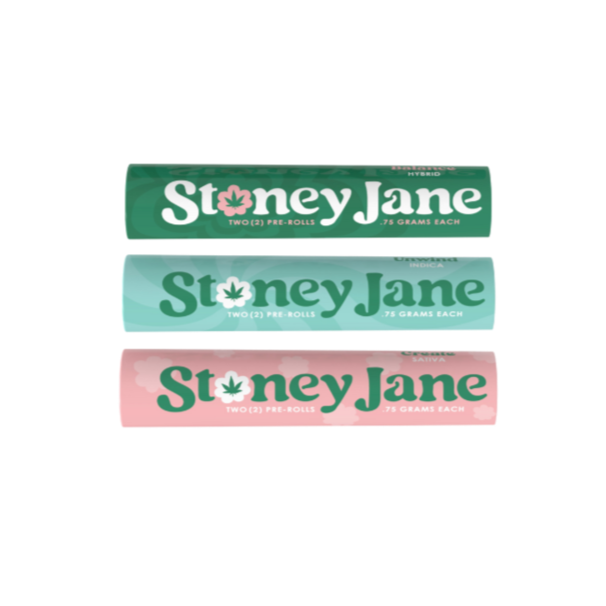 Stoney Jane High THCA Full Flower Pre Rolls 2 Count Js - Hybrid - Balance