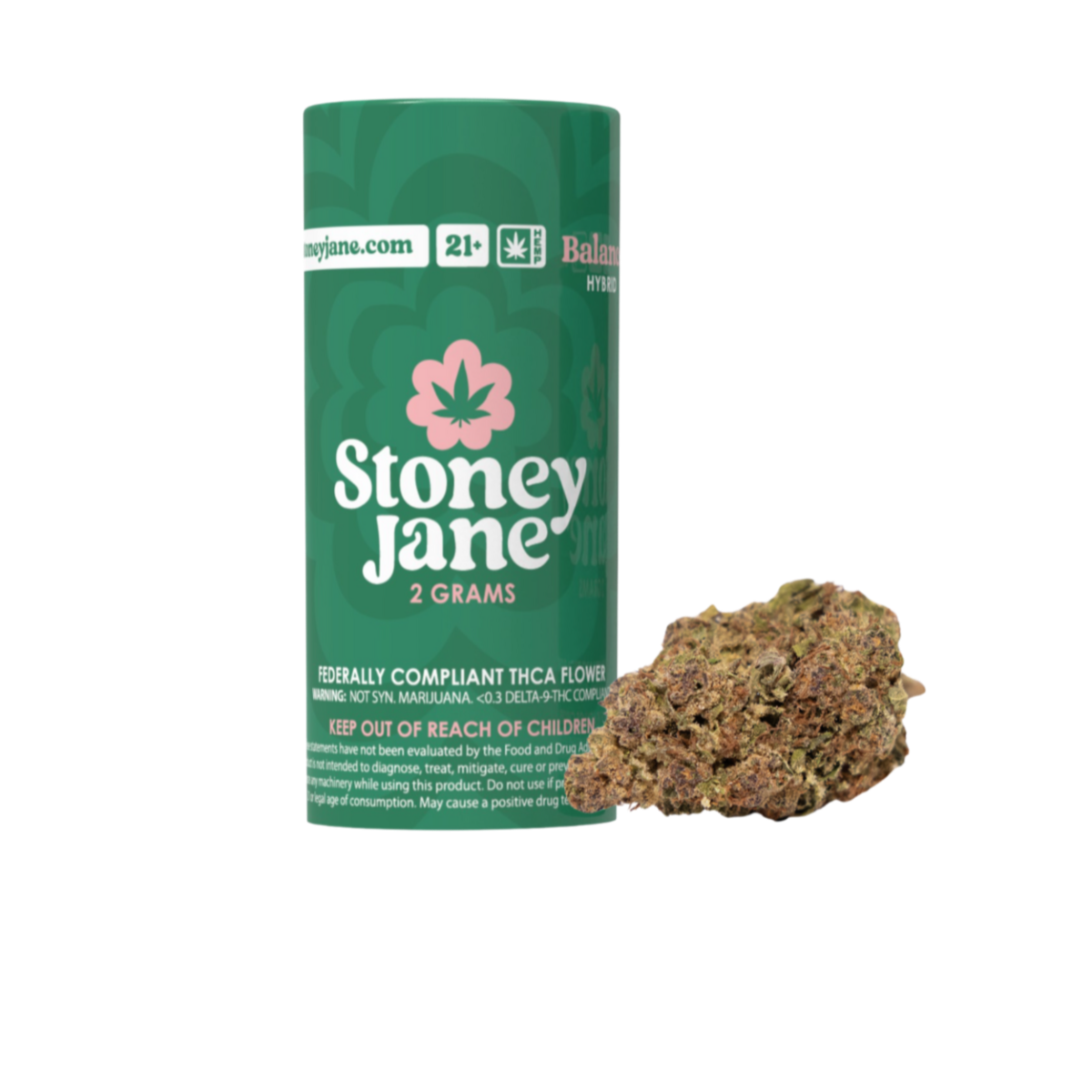 Stoney Jane Dub - High THCa Flower 2 Grams - Hybrid - Balance
