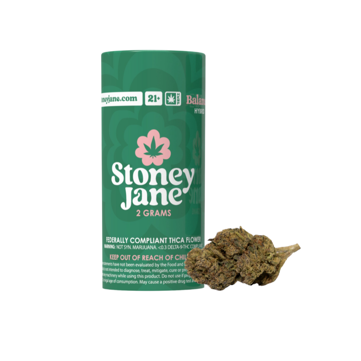 Stoney Jane Dub - High THCa Flower 2 Grams - Hybrid - Balance