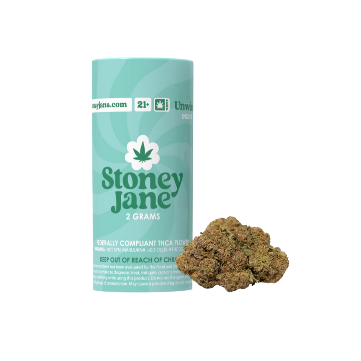 Stoney Jane Dub - High THCA Flower 2 Grams - Indica - Unwind
