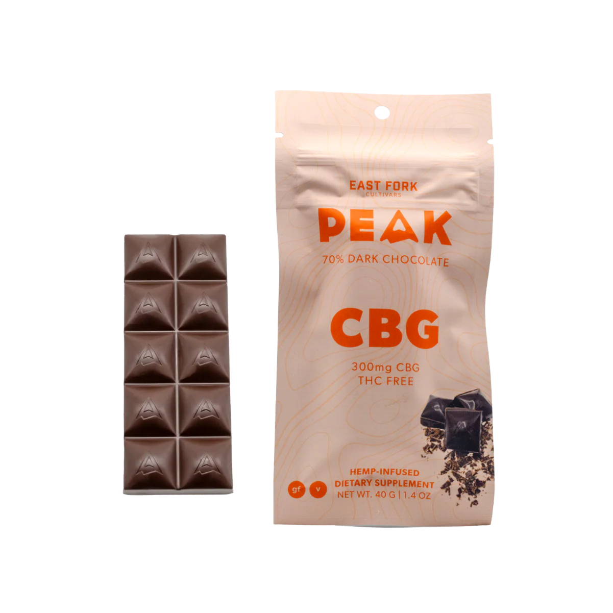 East Fork Cultivars - Chocolate Bar - 300mg - THC Free CBG