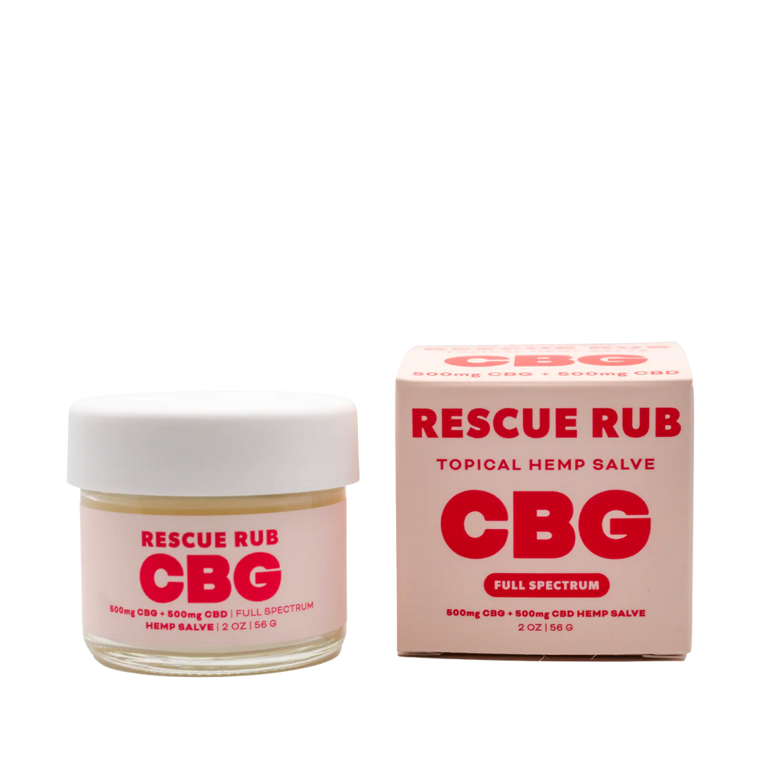 East Fork Cultivars - Rescue Rub Salve - 500mg CBG + 500mg CBD - Full Spectrum