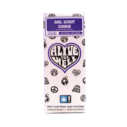 Alive &amp; Well THCa Live Resin 510 Vape Cart - 1 Gram - Indica