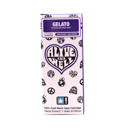 Alive &amp; Well THCa Live Resin 510 Vape Cart - 1 Gram - Indica