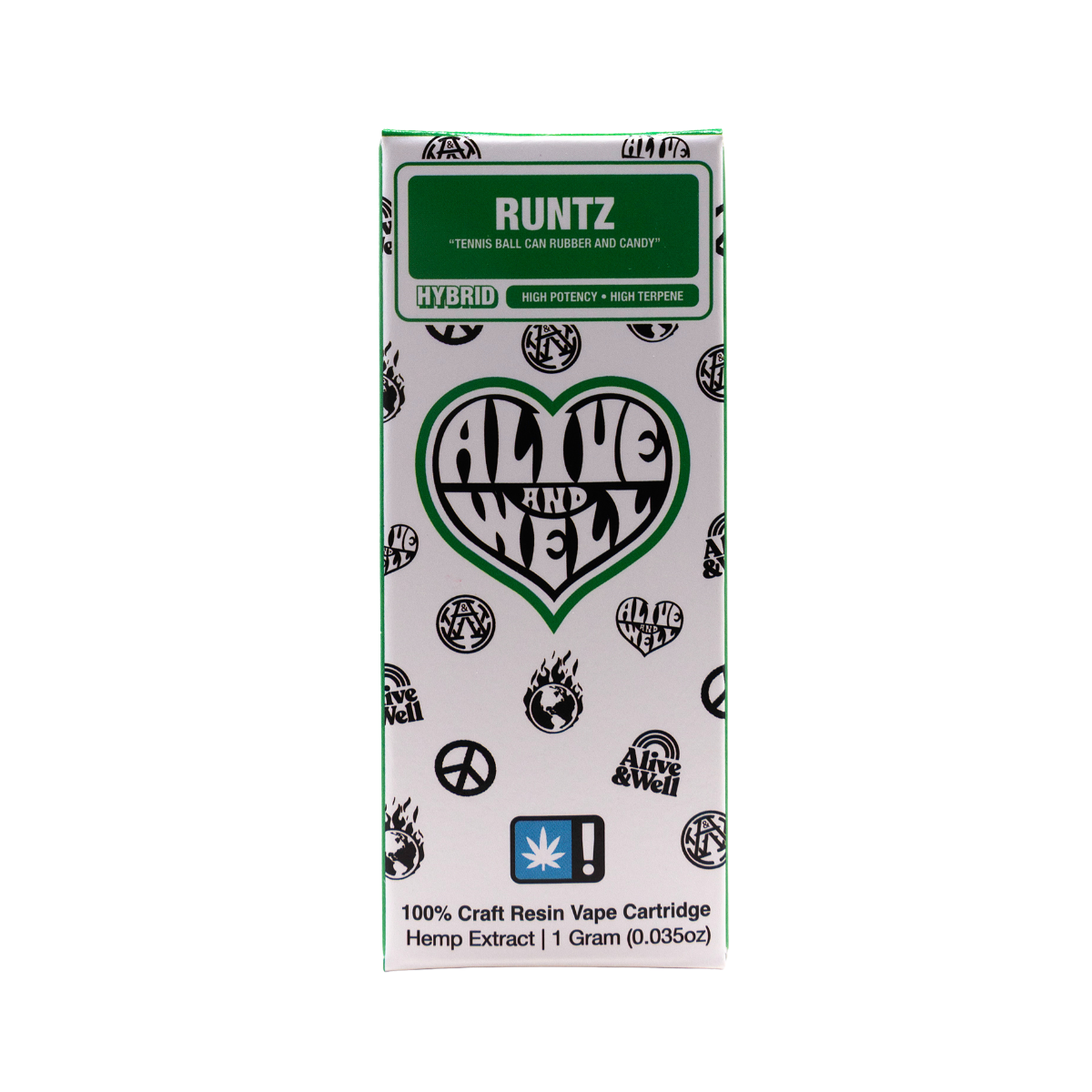 Alive &amp; Well THCa Live Resin 510 Vape Cart - 1 Gram - Hybrid