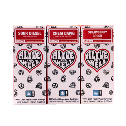 Alive &amp; Well THCa Live Resin 510 Vape Cart - 1 Gram - Sativa