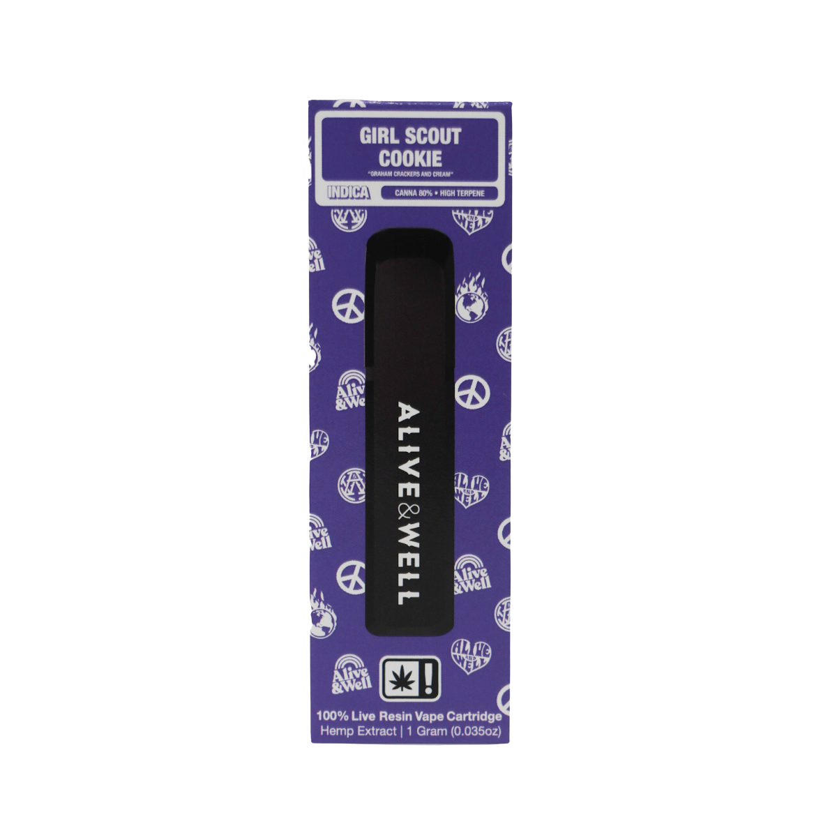 Alive &amp; Well THCA Live Resin All-in-One - 1 Gram - Indica