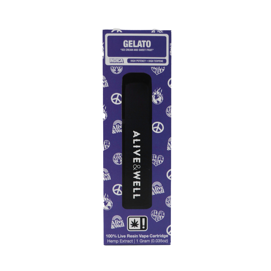 Alive &amp; Well THCA Live Resin All-in-One - 1 Gram - Indica