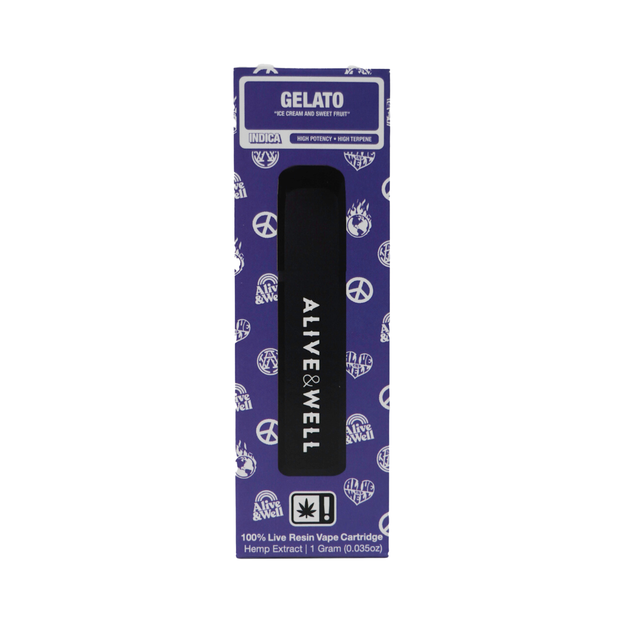 Alive &amp; Well THCA Live Resin All-in-One - 1 Gram - Indica