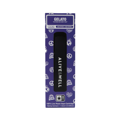 Alive &amp; Well THCA Live Resin All-in-One - 1 Gram - Indica