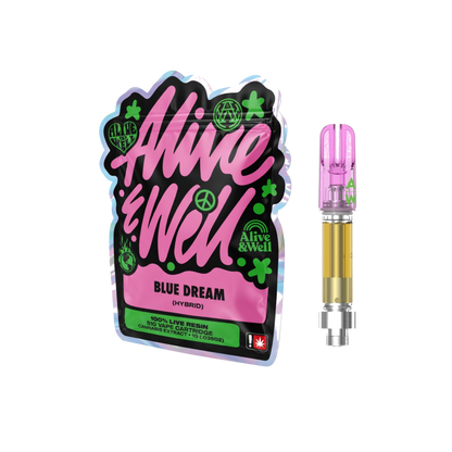 Alive &amp; Well THCa Live Resin 510 Vape Cart - 1 Gram - Hybrid