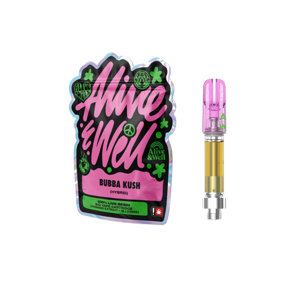 Alive &amp; Well THCa Live Resin 510 Vape Cart - 1 Gram - Hybrid