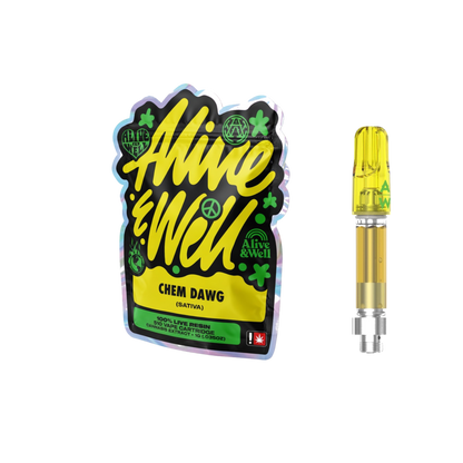 Alive &amp; Well THCa Live Resin 510 Vape Cart - 1 Gram - Sativa