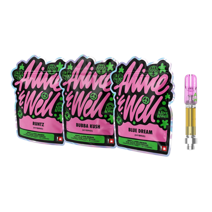 Alive &amp; Well THCa Live Resin 510 Vape Cart - 1 Gram - Hybrid