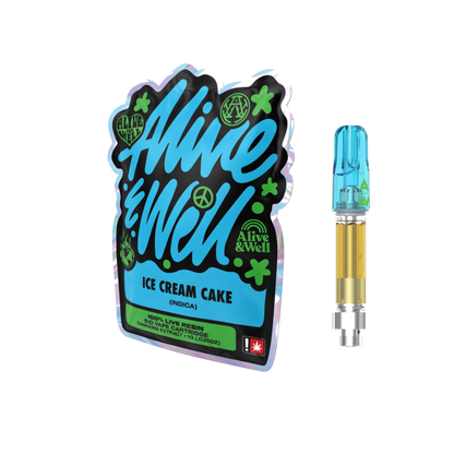 Alive &amp; Well THCa Live Resin 510 Vape Cart - 1 Gram - Indica
