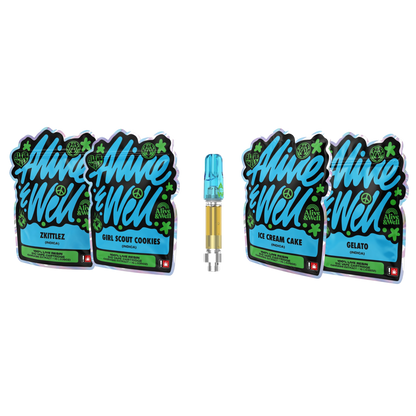Alive &amp; Well THCa Live Resin 510 Vape Cart - 1 Gram - Indica