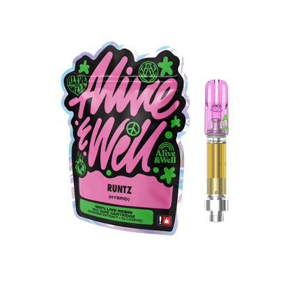 Alive &amp; Well THCa Live Resin 510 Vape Cart - 1 Gram - Hybrid