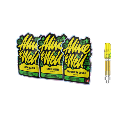 Alive &amp; Well THCa Live Resin 510 Vape Cart - 1 Gram - Sativa
