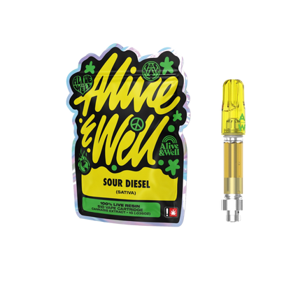 Alive &amp; Well THCa Live Resin 510 Vape Cart - 1 Gram - Sativa
