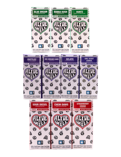 Alive and Well THCA Live Resin 510 Vape Cart - 1 Gram
