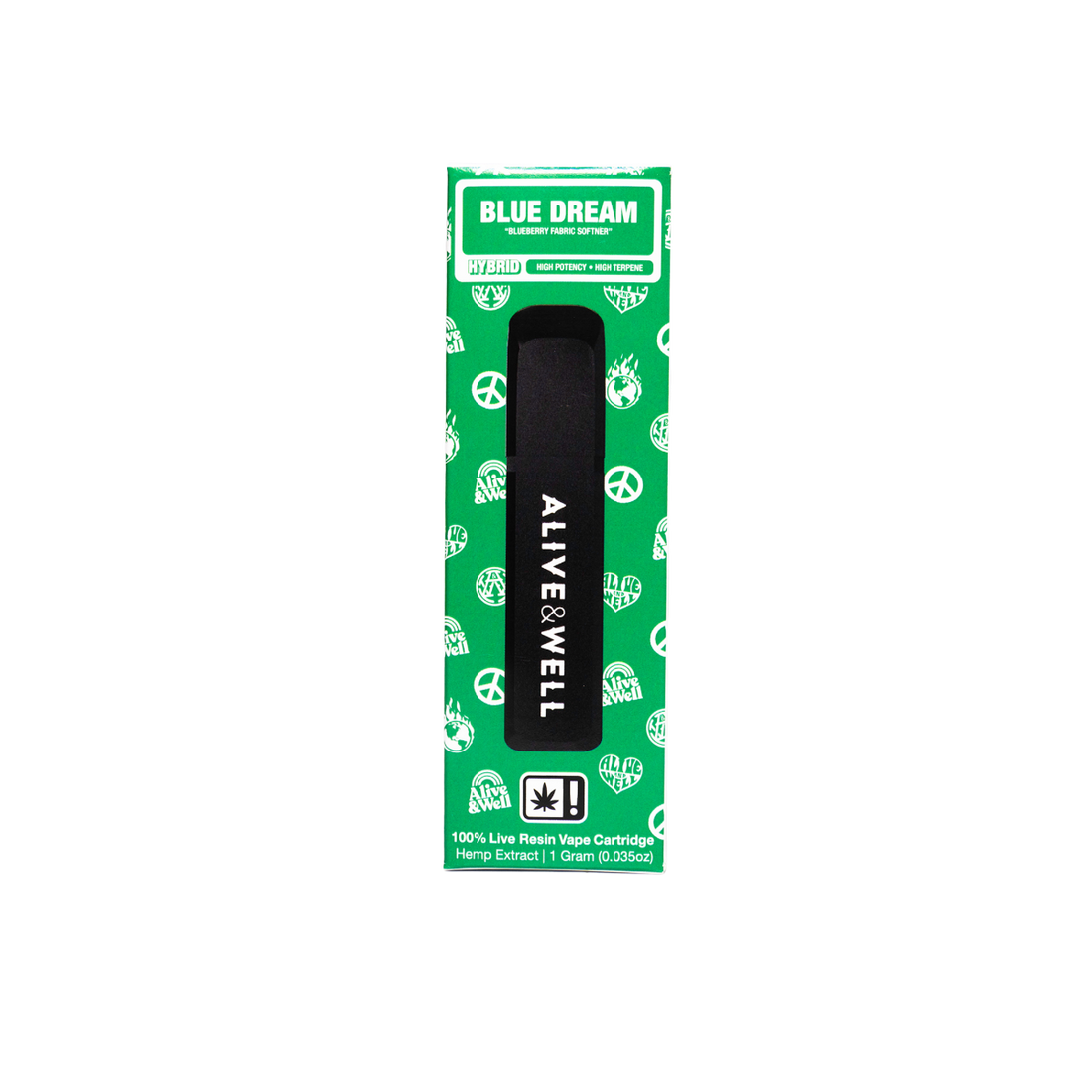 Alive and Well THCA Live Resin All-in-One - 1 Gram Hybrid - Blue Dream