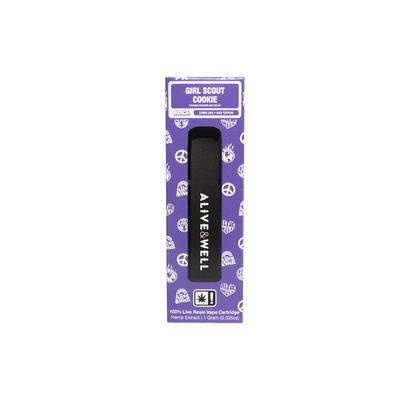 Alive and Well THCA Live Resin All-in-One - 1 Gram Indica - Girl Scout Cookies