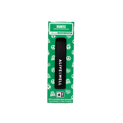 Alive and Well THCA Live Resin All-in-One - 1 Gram Hybrid - Runtz