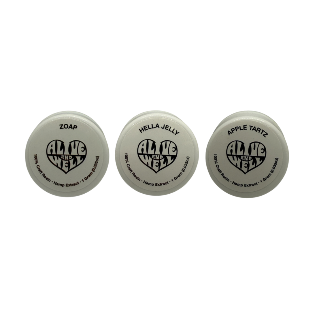 Alive and Well THCA Rosin Concentrate Dabs - 1 Gram
