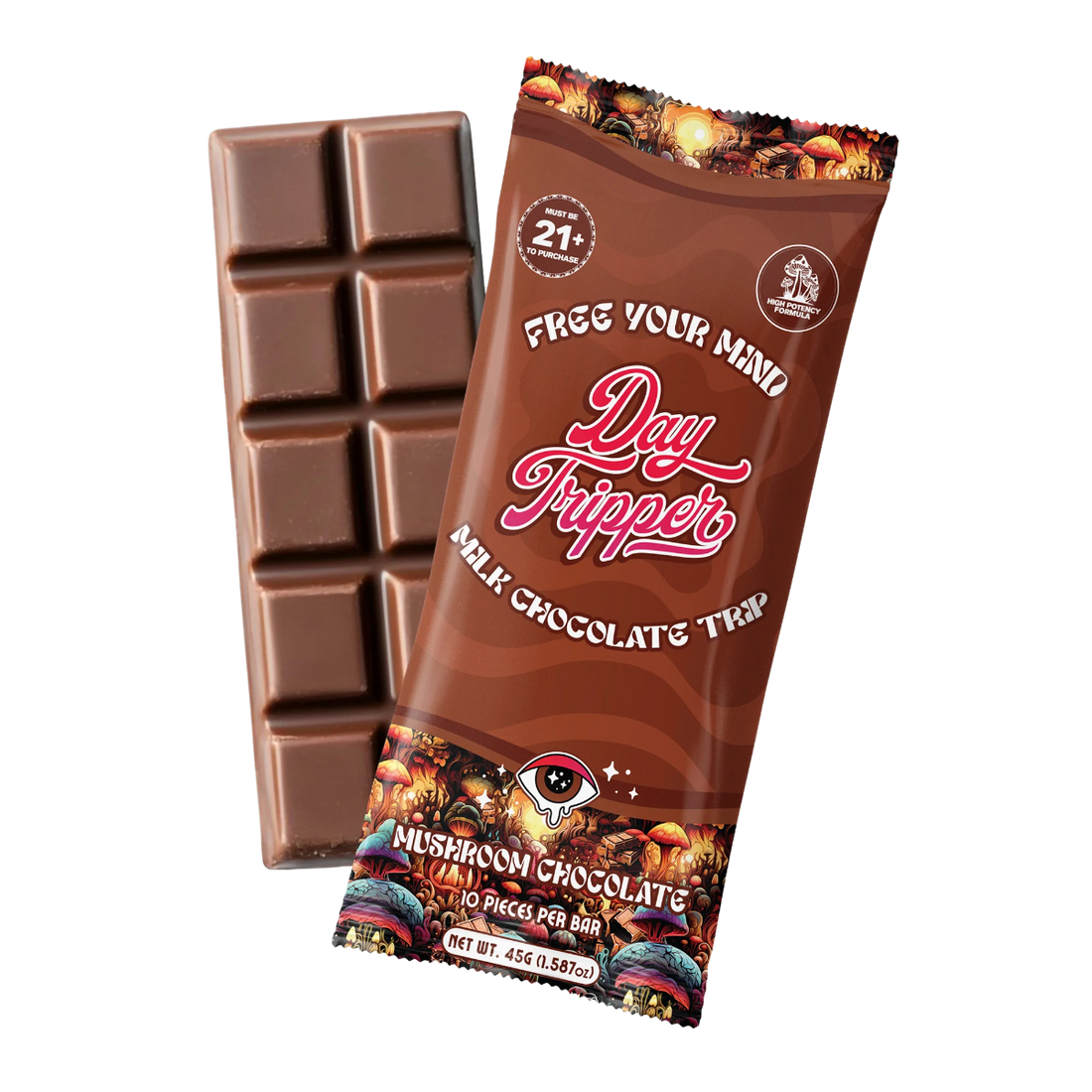 Daytripper Mushroom Chocolate Bar Milk Chocolate