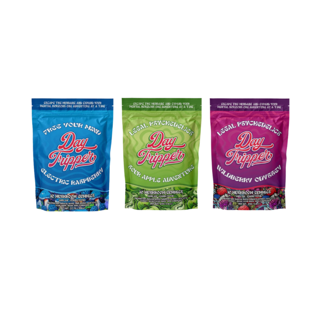 Day Tripper Mushroom Gummies - 10 Count -