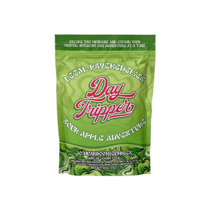 Day Tripper Mushroom Gummies - 10 Count - Sour Apple Adventure