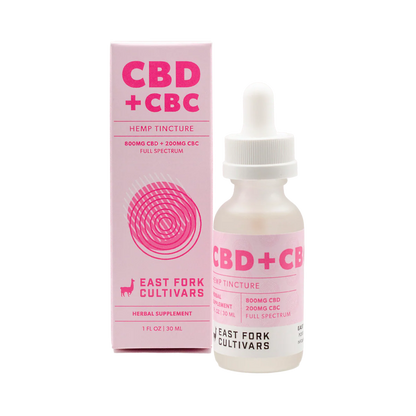 East Fork Cultivars Organic Full Spectrum Tincture 800mg CBD + 200mg CBC