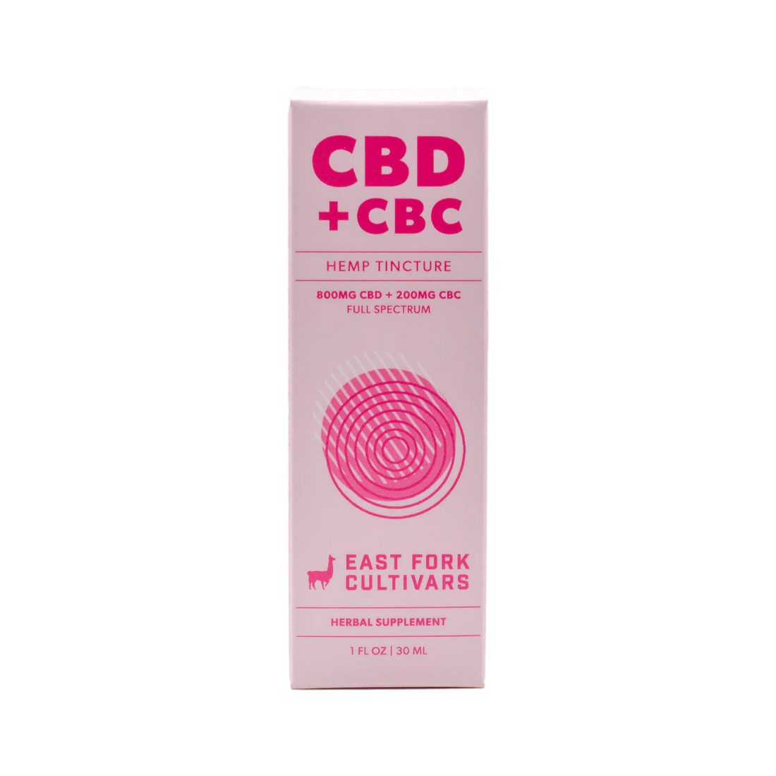 East Fork Cultivars Organic Full Spectrum Tincture 800mg CBD + 200mg CBC