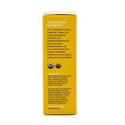 East Fork Cultivars Organic Full Spectrum CBD Oil 1000mg