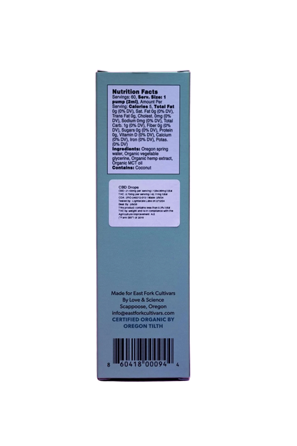 East Fork Cultivars Organic Full Spectrum Beverage Enhancer - 1200mg CBD Drops