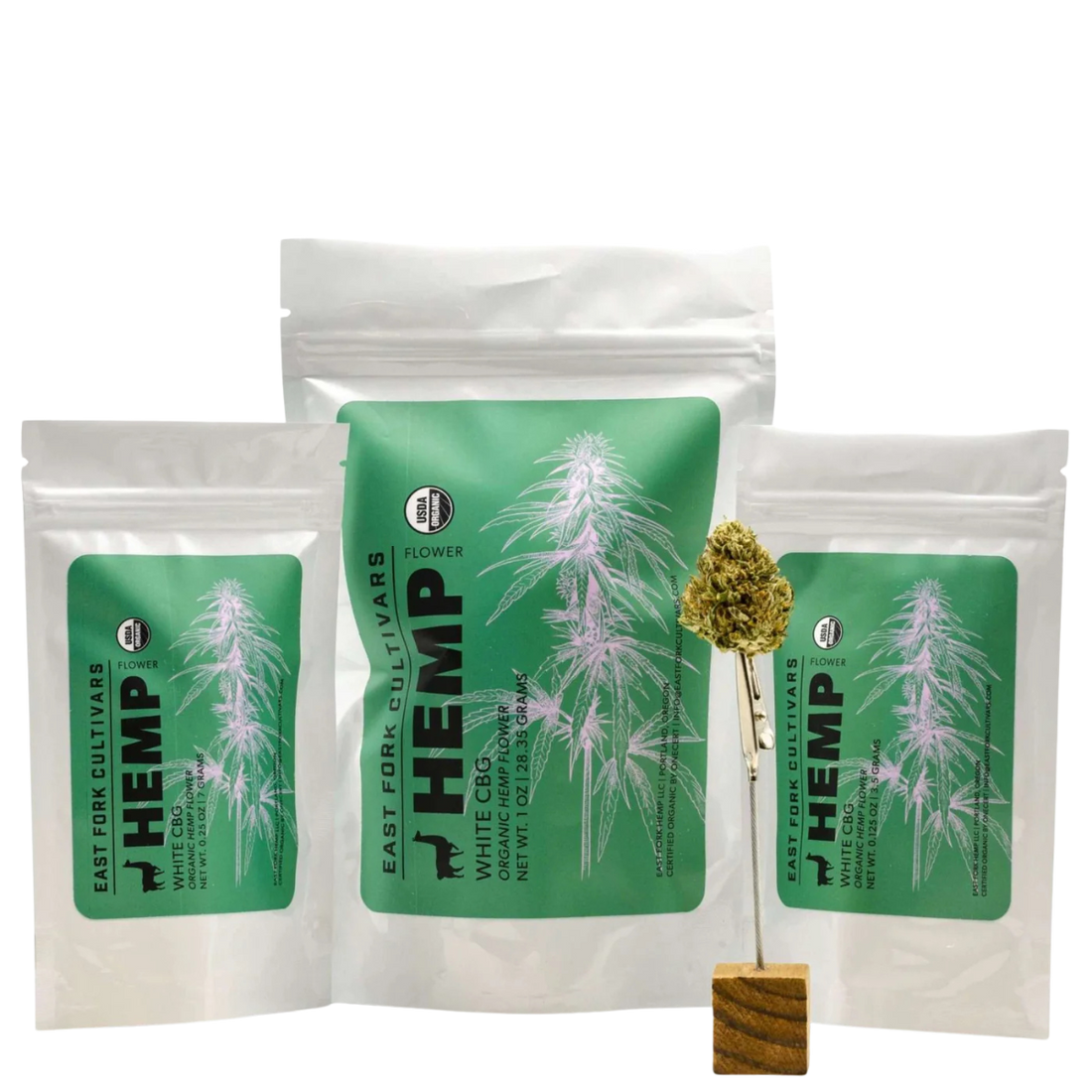 East Fork Cultivars Organic CBG Hemp Flower - White CBG
