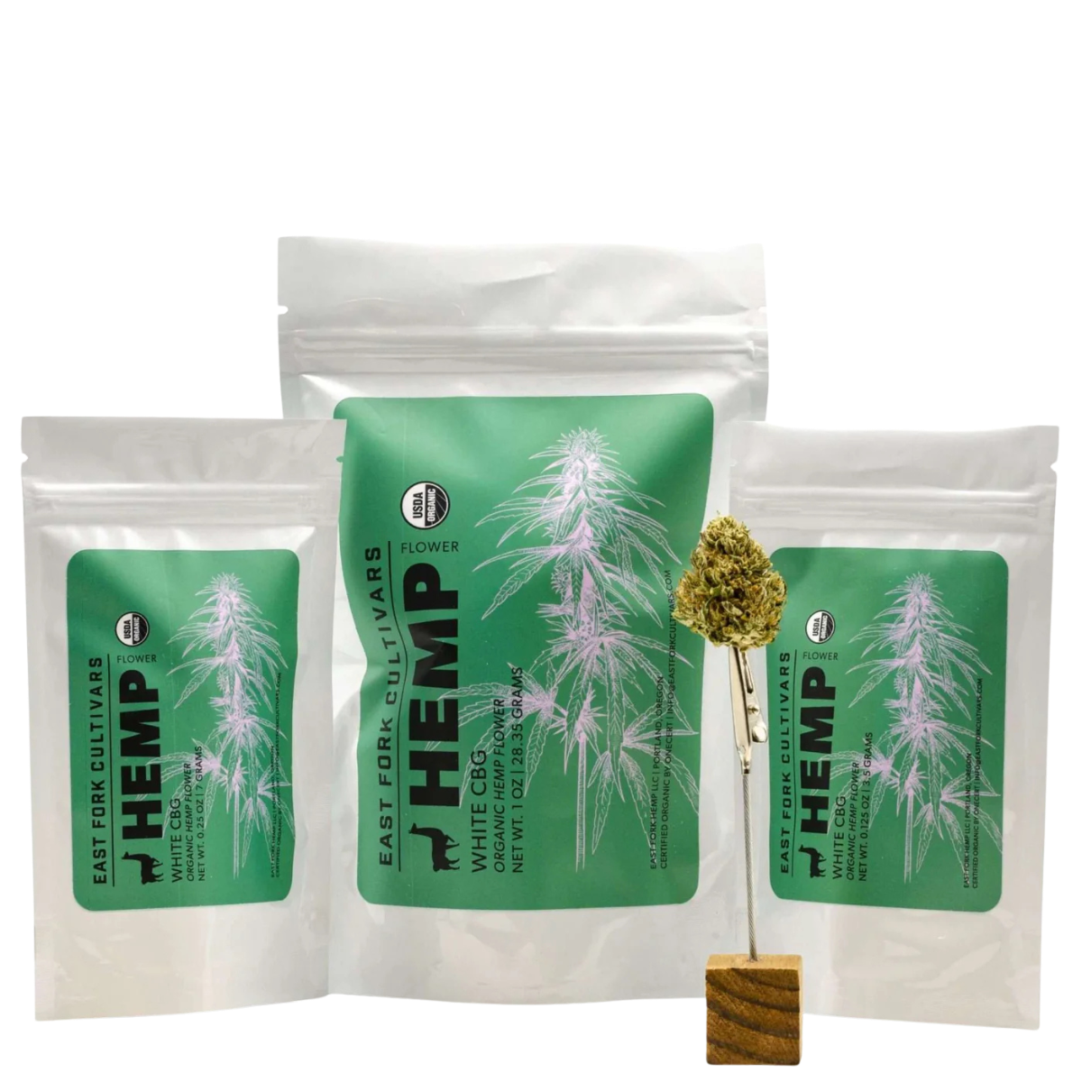 East Fork Cultivars Organic CBG Hemp Flower - White CBG