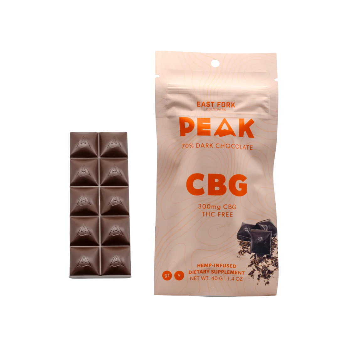 East Fork Cultivars - Chocolate Bar - 300mg - THC Free CBG