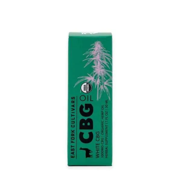 East Fork Cultivars Organic Full Spectrum CBG Oil 1000mg - White CBG